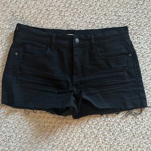 Black Jean Shorts